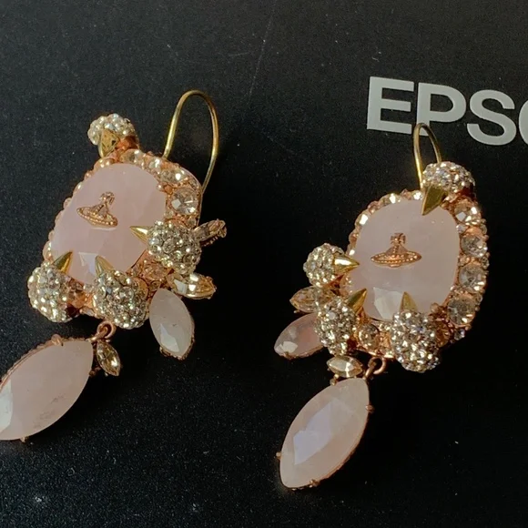 Vivienne Westwood INSANE Rare Claw Series Swarovski Crystal and Stone Earrings - Picture 11 of 11